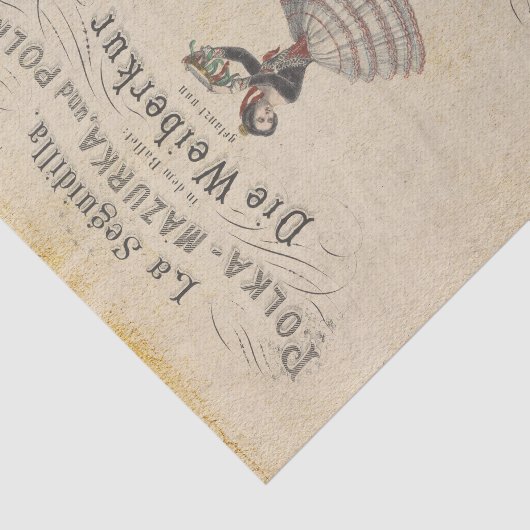 Altes Ballet Seidenpapier (Ausschnitt)