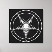 Altes Baphomet Lugano Gestern und Heute Leinwanddruck (Vorderseite)