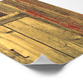 Altes Barholz Poster (Ecke)