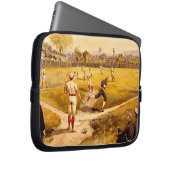 Altes Baseballspiel Laptopschutzhülle (Vorne Rechts)