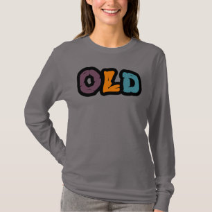 Altes Basic Langarm T-Shirt für Frauen