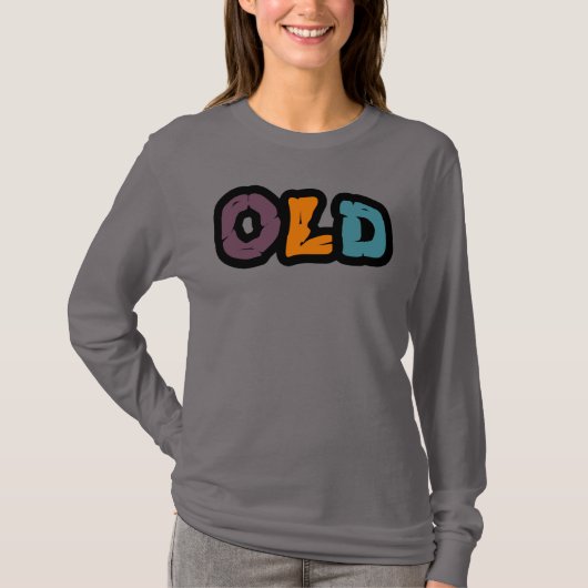 Altes Basic Langarm T-Shirt für Frauen (Vorderseite)