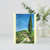 Altes Bauernhaus im Chianti Postkarte (Stehend Vorderseite)