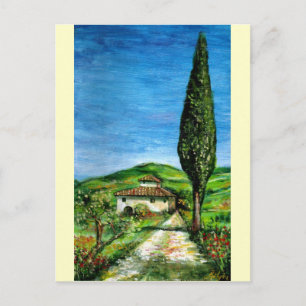 Altes Bauernhaus in Chianti Postkarte