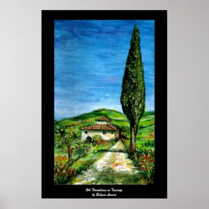 Altes Bauernhaus in Chianti - Toskana Landschaft Poster