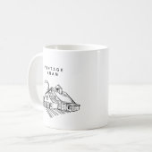 Altes Bauernhaus | Rustikaler Landhausstil Kaffeetasse (Vorderseite Links)