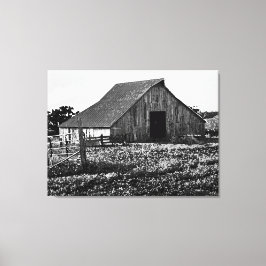 Altes Bauernhaus Stall dunkel Stretched Canvas Pri Leinwanddruck