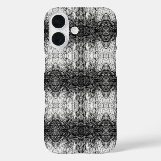 Altes Baumrinden Schwarz-Weiß-Foto Musterdesign Case-Mate iPhone Hülle (Rückseite)