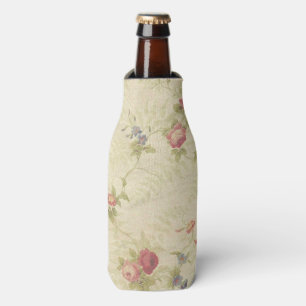 Altes beunruhigtes Gewebemuster der Vintagen Rosen Flaschenkühler