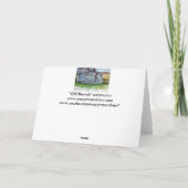 "Altes Bewick" Felsen-Kunst - Karte (Rückseite)