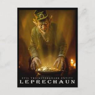 Altes Biest & Kreaturen: Die Leprechaun-Postkarte Postkarte