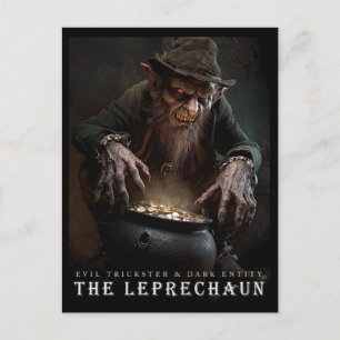 Altes Biest & Kreaturen: Die Leprechaun-Postkarte Postkarte