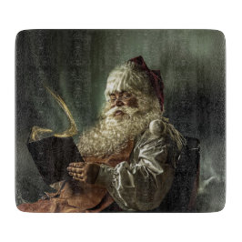 Altes Bild der Magie des Weihnachtsmannes C Schneidebrett