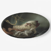 Altes Bild der Magie des Weihnachtsmannes Pappteller (Schrägansicht)