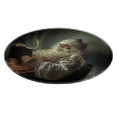 Altes Bild der Magie des Weihnachtsmannes Schneidebrett (Ecke)