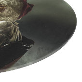 Altes Bild der Magie des Weihnachtsmannes Schneidebrett (Ecke)