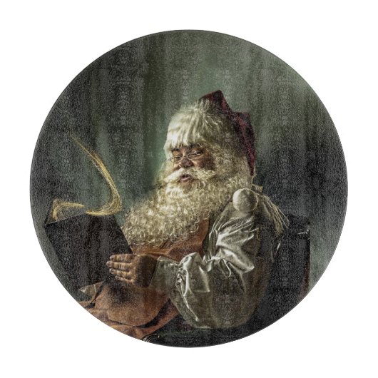 Altes Bild der Magie des Weihnachtsmannes Schneidebrett (Vorderseite)