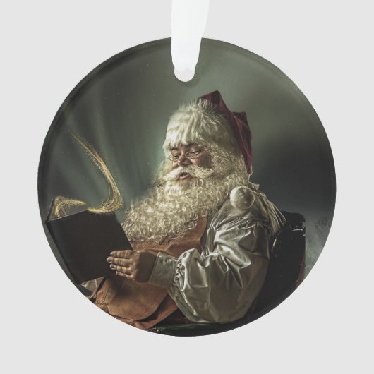 Altes Bild des Weihnachtsmannes, die Magie der Wei Ornament (Vorderseite)