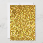 Altes Black & Gold Vintages Foto 90. Geburtstag Einladung (Rückseite)