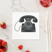 Altes Black Phone Paper Napkins Serviette (Beispiel)