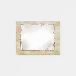 Altes Blatt post-it klebezettel