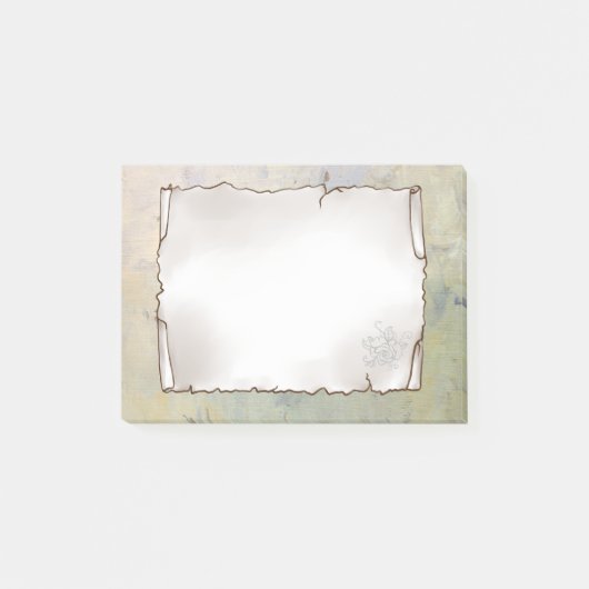 Altes Blatt post-it klebezettel (Vorderseite)