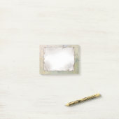 Altes Blatt post-it klebezettel (Auf Schreibtisch)