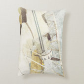 Altes blaues antikes Flugzeug Rectangle Akzent Kis Dekokissen (Rückseite(Vertikal))