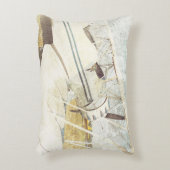 Altes blaues antikes Flugzeug Rectangle Akzent Kis Dekokissen (Vorderseite(Vertikal))