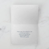 Altes blaues Beileid Karte (Innenseite)