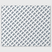 Altes blaues Fahrrad-Packpapier Geschenkpapier (Flach)