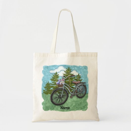 Altes Blaues Fahrrad Tragetasche (Vorne)