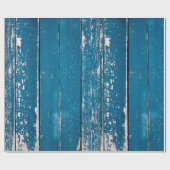 Altes blaues Holz Geschenkpapier (Flach)