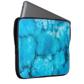 Altes blaues Marmorbild Laptopschutzhülle (Vorne Rechts)