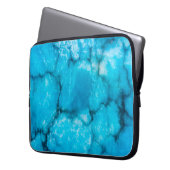 Altes blaues Marmorbild Laptopschutzhülle (Vorderseite Links)