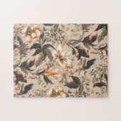 Altes Blumenmuster Puzzle (Horizontal)