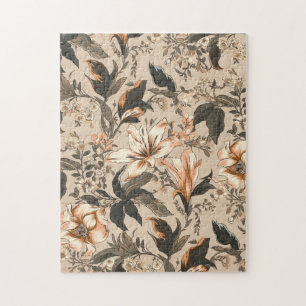 Altes Blumenmuster Puzzle