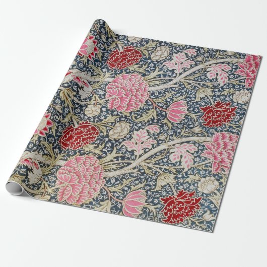 Altes Blumenmuster, William Morris Geschenkpapier (Ungerollt)
