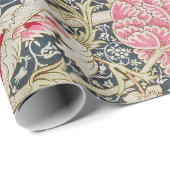 Altes Blumenmuster, William Morris Geschenkpapier (Rolleneckpunkt)