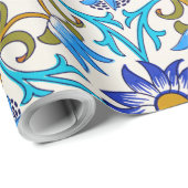 Altes Blumenmuster, William Morris Geschenkpapier (Rolleneckpunkt)