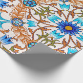 Altes Blumenmuster, William Morris Geschenkpapier (Ecke)