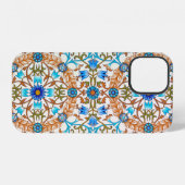 Altes Blumenmuster, William Morris iPhone Hülle (Rückseite (Horizontal))