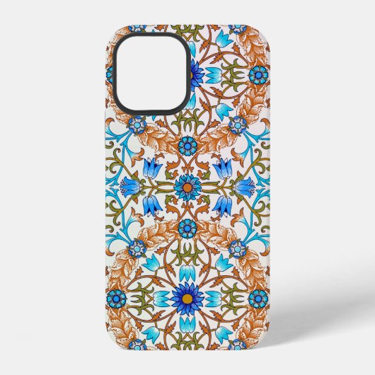 Altes Blumenmuster, William Morris iPhone Hülle (Rückseite)