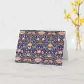 Altes Blumenmuster, William Morris Karte (Gelbe Blume)