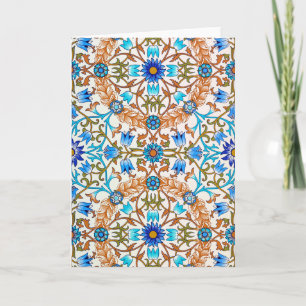 Altes Blumenmuster, William Morris Karte