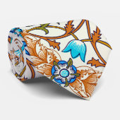 Altes Blumenmuster, William Morris Krawatte (Gerollt)