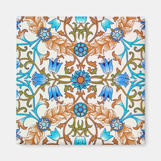 Altes Blumenmuster, William Morris Magnet (Vorne)