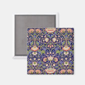 Altes Blumenmuster, William Morris Magnet (Vorderseite/Rückseite)
