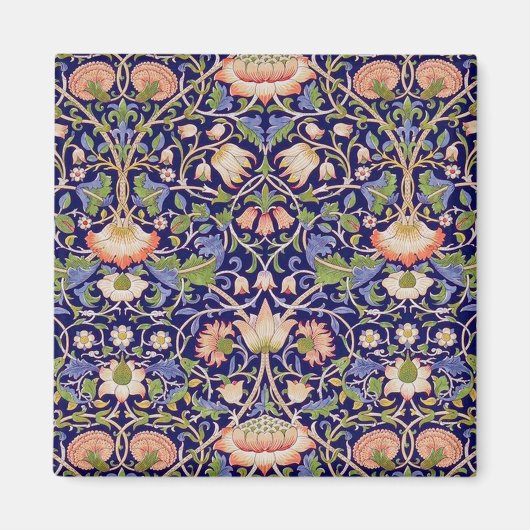 Altes Blumenmuster, William Morris Magnet (Vorne)