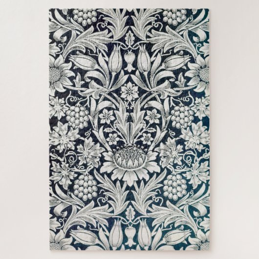 Altes Blumenmuster, William Morris Puzzle (Vertikal)